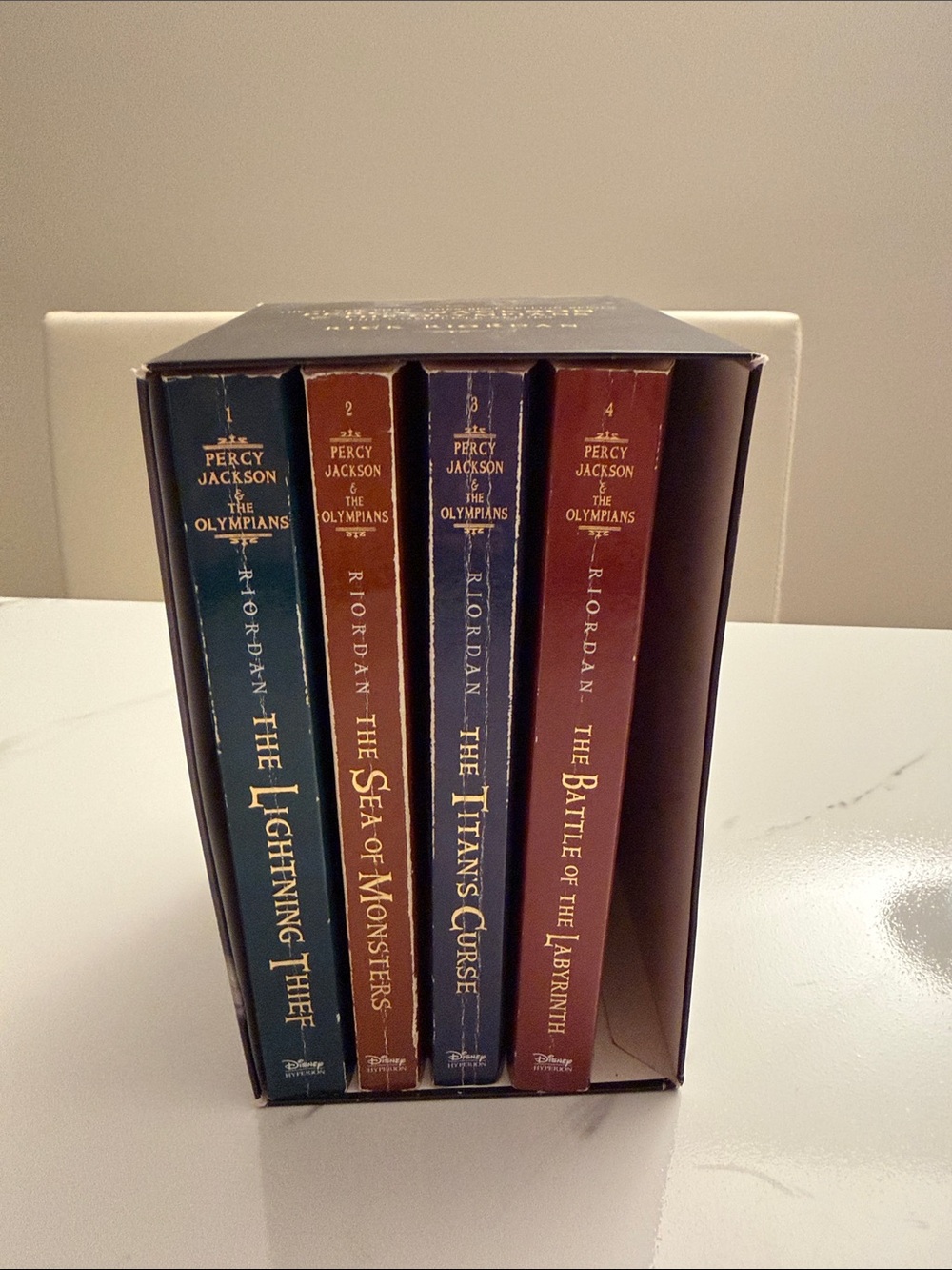 Percy Jackson & The Olympians Series Box Set by Rick Riordan Books 1–4